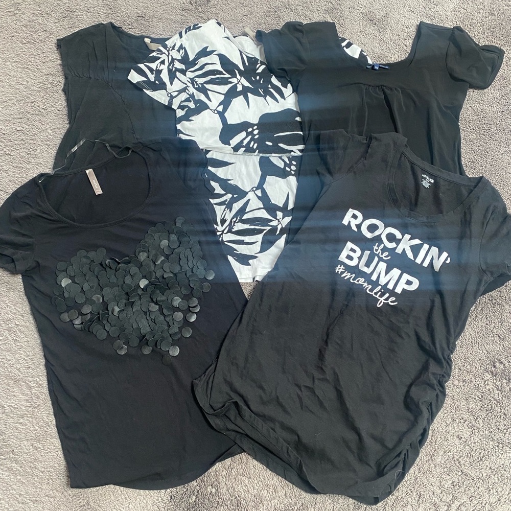 Tyme Maternity Tees Lot XS/S/M